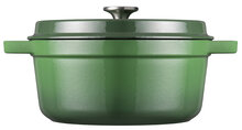 Braadpan 28 cm gietijzer groen Sola