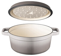 Braadpan 24 cm gietijzer grijs Sola
