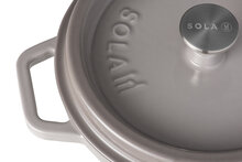 Braadpan 24 cm gietijzer grijs Sola