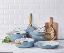 Pannenset 10 delig Smokey Blue