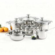 Pannenset RVS 12-delig 