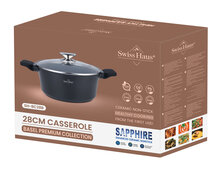 Braadpan 28 cm marmeren coating Swiss Haus