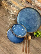 Serviesset 24-delig Nova blauw