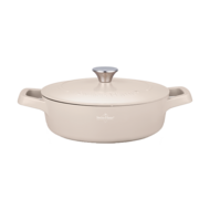 Hapjespan Swiss Haus 28cm met deksel Cr&egrave;me 