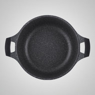 Braadpan 30 cm marmeren coating binnenkant