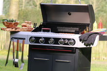 Hotdog en hamburger BBQ kit 14 delig