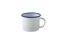 Drinkbeker met oor metaal 8cm 