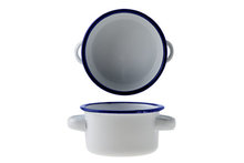 Kom ge&euml;mailleerd staal 8cm