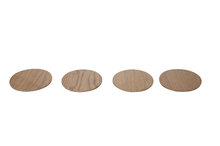 Ronde houten onderzetters 10cm