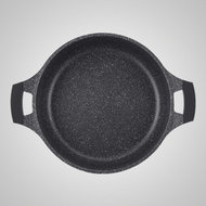 Braadpan laag 28 cm marmeren coating