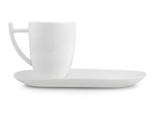 Beker 35 cl met schotel Yong Itchy porselein