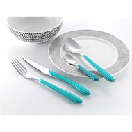 Bestekset 24 delig Eclat turquoise Amefa