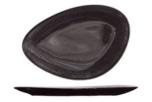 Plat bord driehoekig 21cm Black Granite