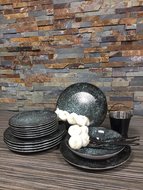 Serviesset 18-delig Cosmos Black