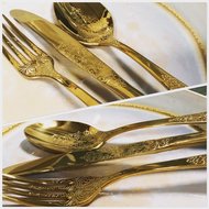 Bestekset Barok 18-delig Gold Antique