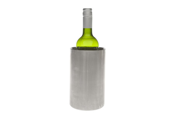 Wijnkoeler RVS dubbelwandig 12cm mat