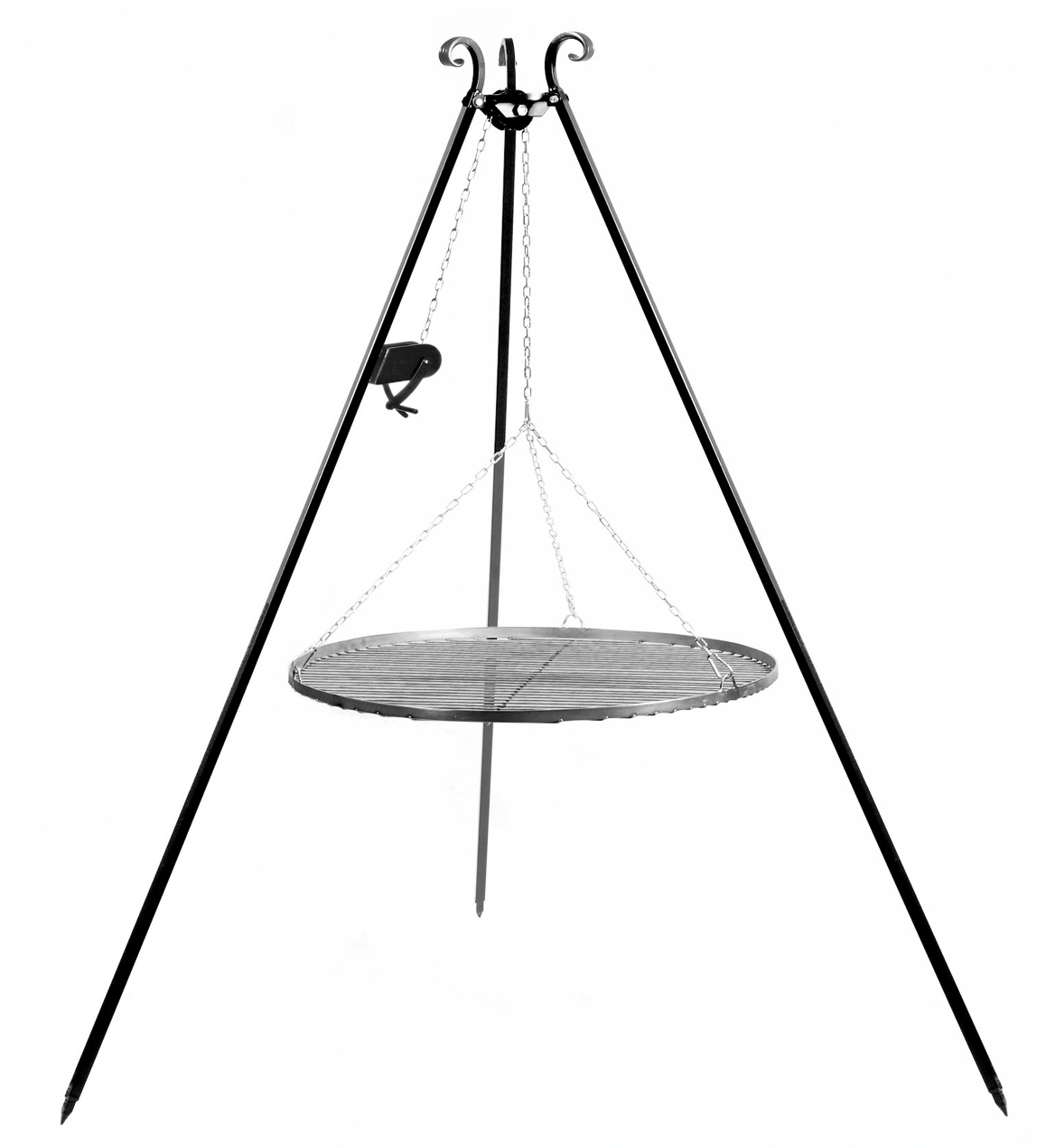 Driepoot bbq rvs met katrol 180 cm