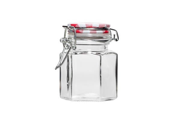 Weckpotje met clip 10cl set van 6