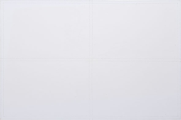 Placemat wit leder
