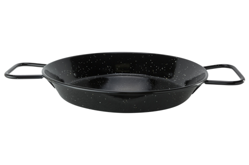Paellapan 24 cm ge&euml;mailleerd staal
