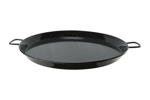 Paellapan 70 cm ge&euml;mailleerd staal