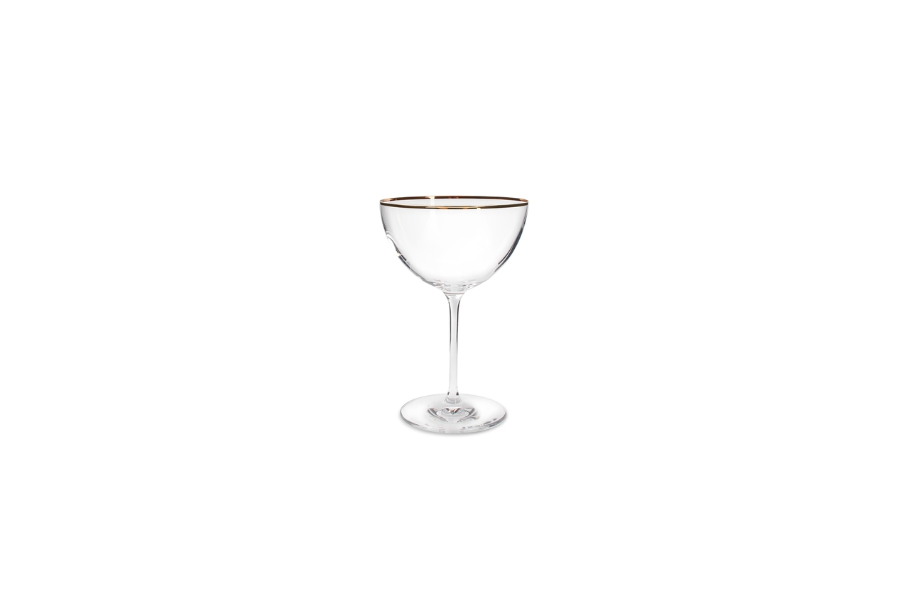 Champagne coupe 35 cl Elegance gouden rand