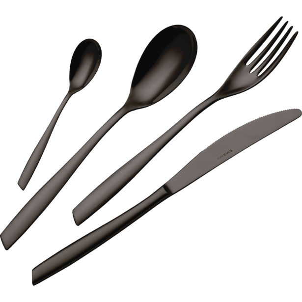 Eme Bestekset Eleven 18/10 24-delig Zwart 6-persoons