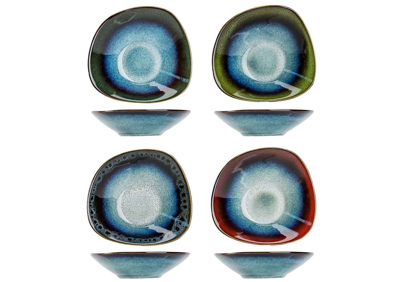 Schaaltje driehoekig 18 cm Jamiro Mix