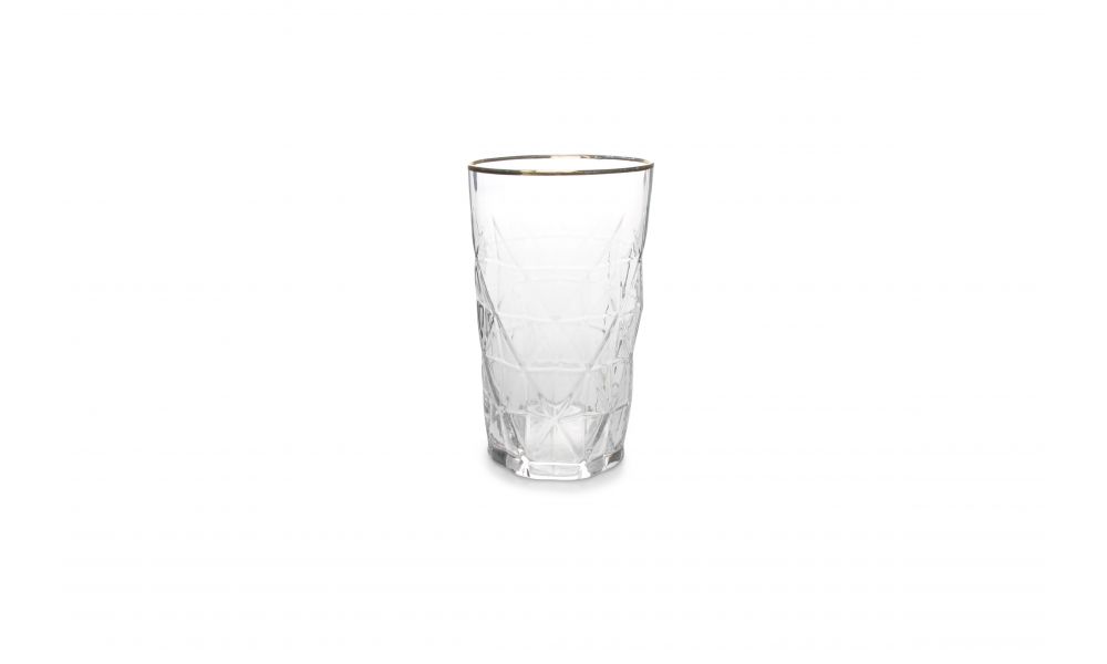 Glas 46 cl met gouden randje Florence