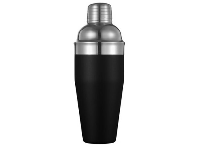 Cocktailshaker Zwart met Inox 750ml
