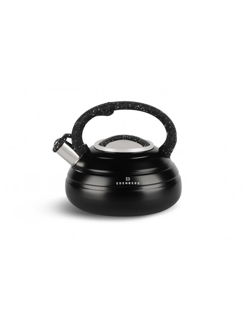 Fluitketel 3L Inductie Ed&euml;nb&euml;rg Black Line Speckles