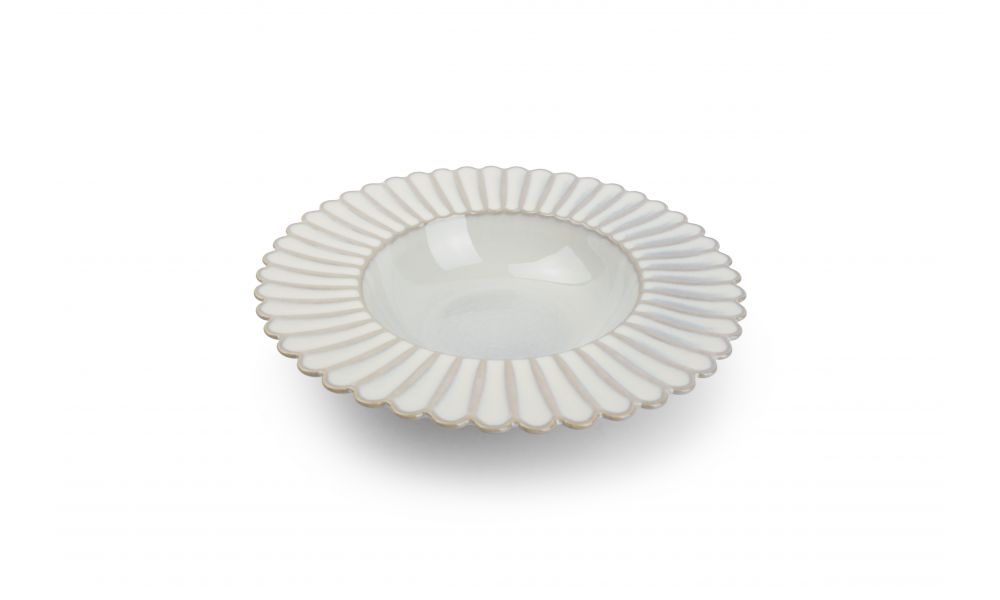 Diep bord Lotus Wit 24/ 13x4cm