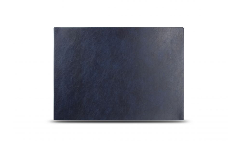 Placemat 43 x 30 cm Lederlook Blauw Layer