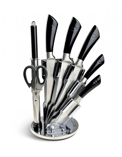 Messenset met Luxe Messenhouder 8-Delig Black Line Ed&euml;nb&euml;rg