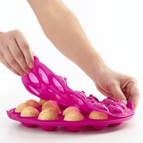 Bakvorm voor 18 Cake Pops Silicone L&eacute;ku&eacute;