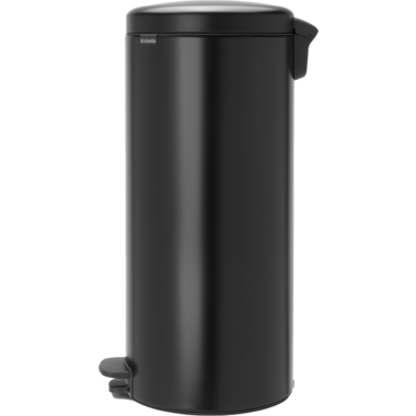 Pedaalemmer 30 L zwart RVS Newicon