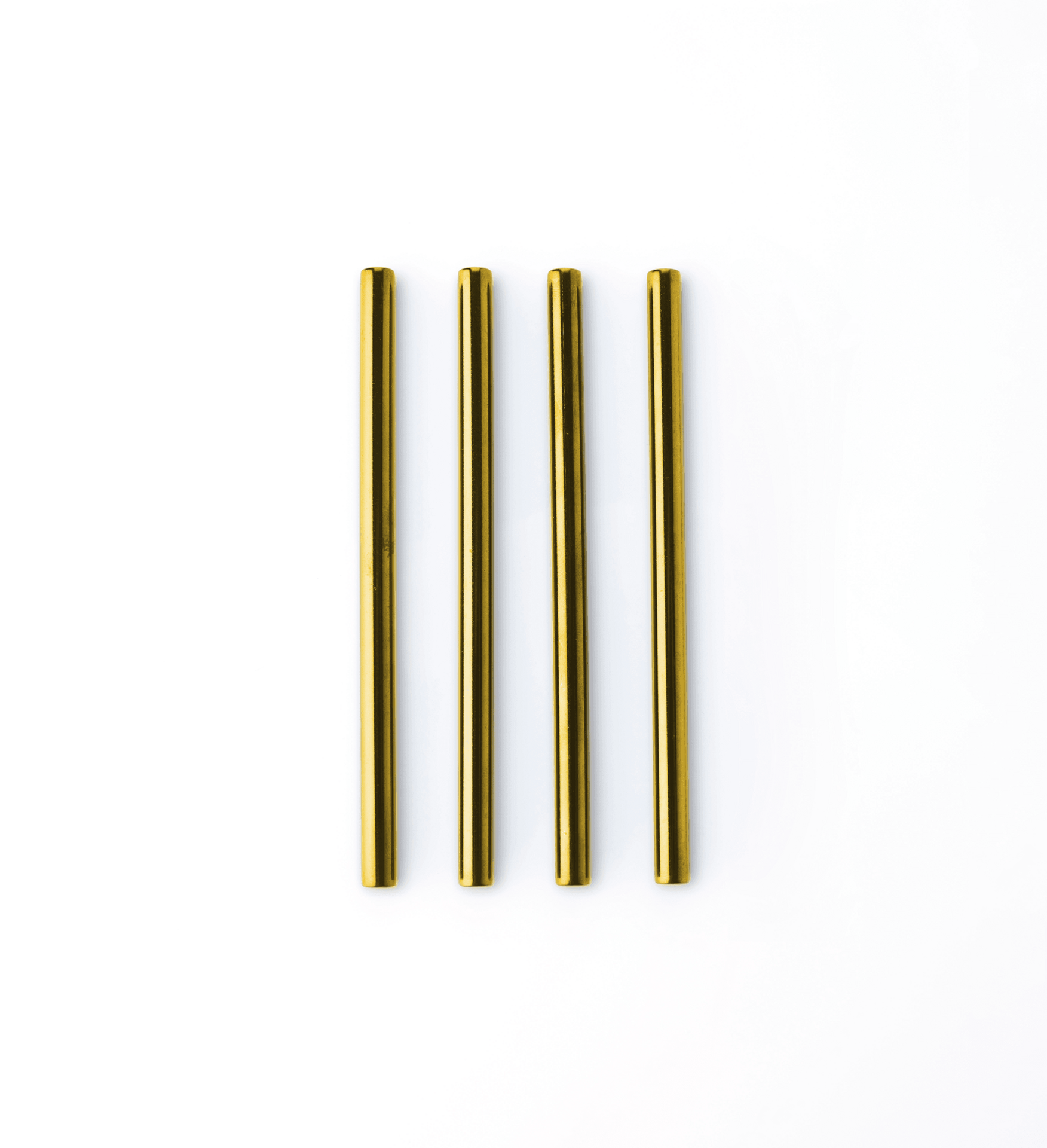 Cocktailrietjes 17.5cm RVS Goud set van 4