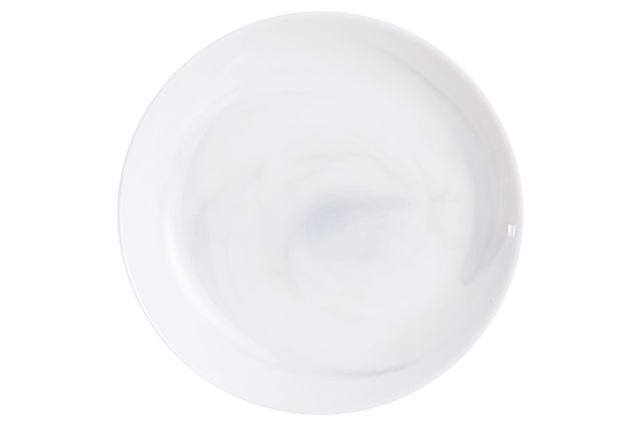 Diep bordje 20 cm Diwali marmer wit 