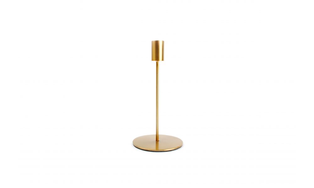 Kandelaar 10 x 20 cm Metaal Goud Pillar