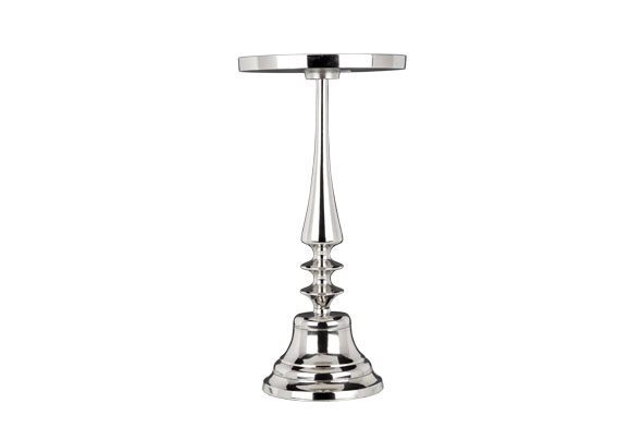 Kaarshouder Zilver 20 x 42 cm Aluminium