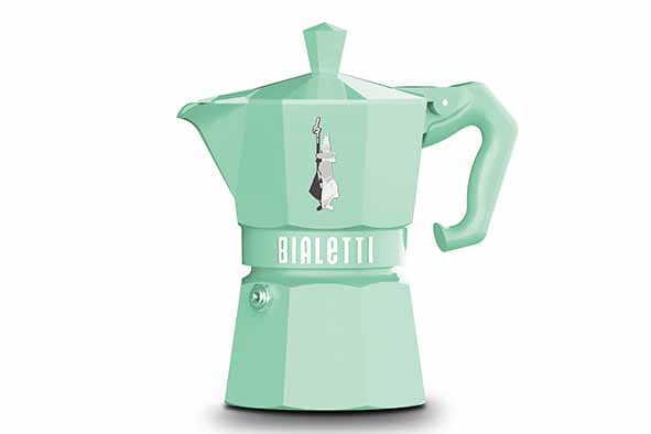 Percolator Moka Express Bialetti groen 3-kops