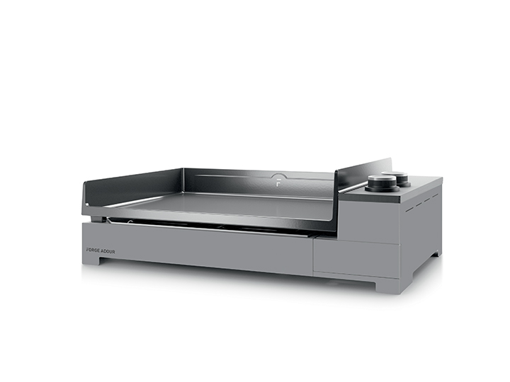 Bakplaat Forge Adour Premium 60 Elektrisch zwart grijs 