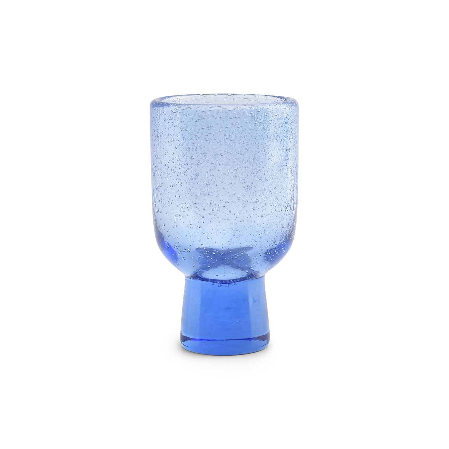 Glas op voet 25 cl Kolon blauw