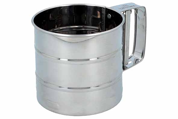 Poedersuikerstrooier 10 cm RVS Cause We Care 