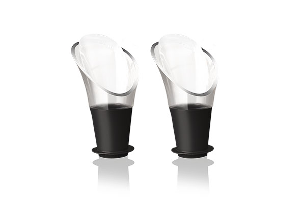Wijnschenker Crystal set van 2 
