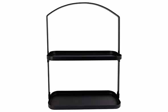 Etagere metaal zwart 40 cm
