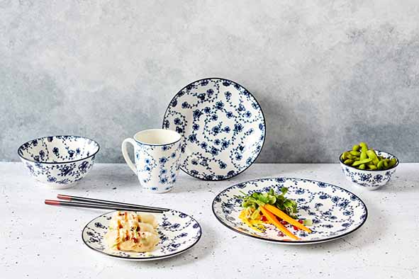 Serviesset 24 delig Flor Azul 8 personen 