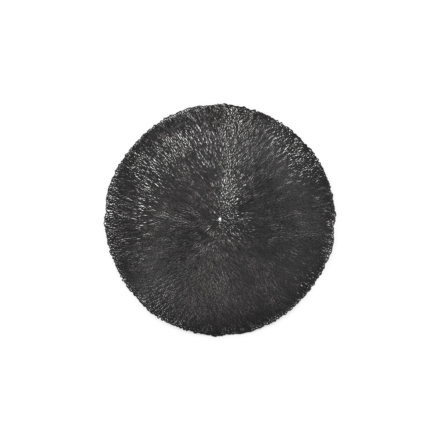 Placemat 38 cm zwart Vene