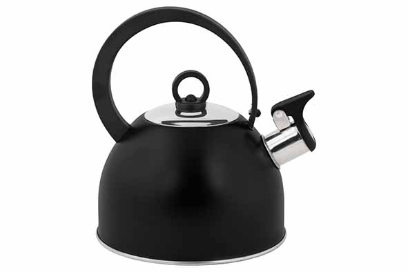 Fluitketel 1,7 L RVS met handvat Zwart