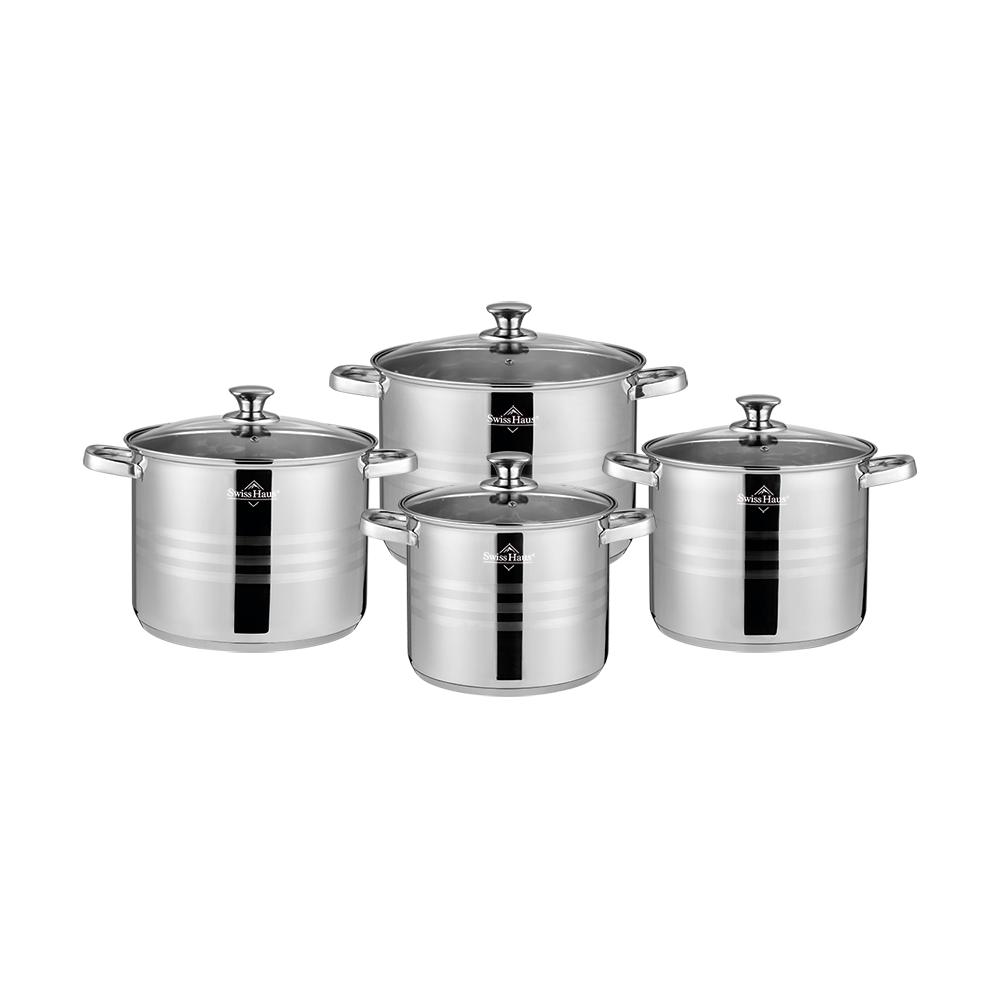 Kookpannen set 8-delig RVS